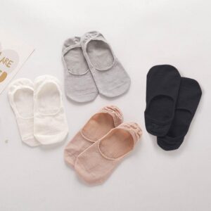 Hautfreundliche Damen Invisible Seiden-Boot-Socken