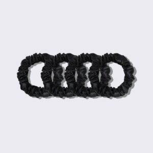 22 Momme 2,5 CM Seidene Haargummi 4er-Set