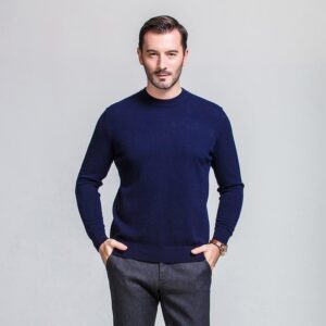 Herren Kaschmir Pullover mit Rundhalsausschnitt