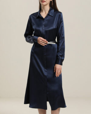 22 Momme Seiden-Outwear Kleid
