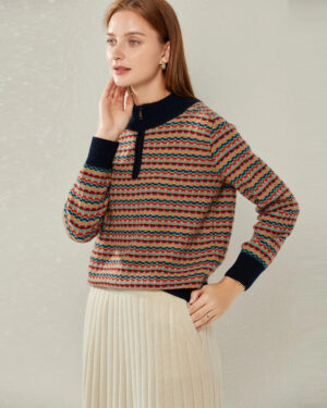 Reine Kaschmir- Pullover mit Klassischem Rollkragen