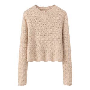 Kaschmir-Pullover mit Blumenmuster
