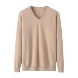 Damen V-Hals Kaschmir-Pullover