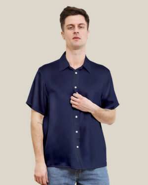 Basic Seiden T-Shirt für Herren