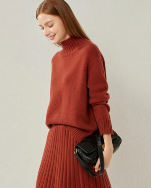 Oversized Kaschmir-Rollkragenpullover