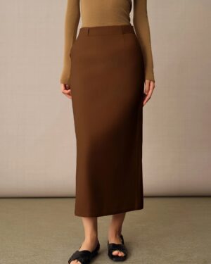 Wollener High-Waist-Maxi-Rock