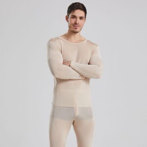Männer 100% Seide leichtes Thermal-Unterwäsche-Set