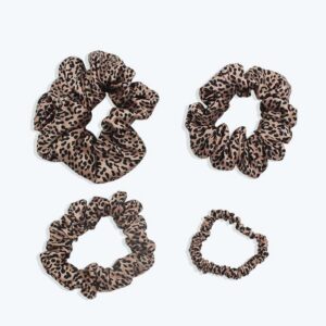 Leopard populäre Seiden-Haargummis, Scrunchy